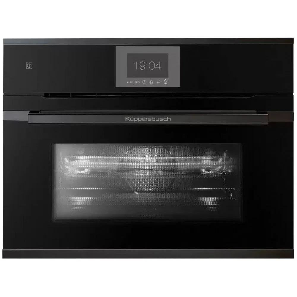 Компактный духовой шкаф с СВЧ KUPPERSBUSCH CBM 6550.0 S2 BLACK CHROME