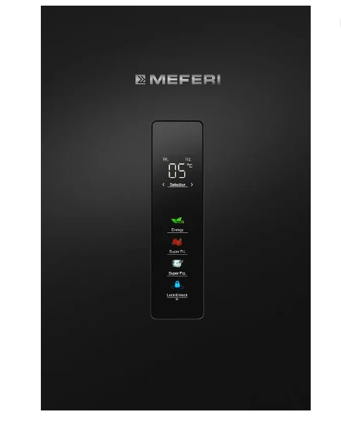 Холодильник MEFERI MFR185BK TOTAL NO FROST COMBI ULTRA