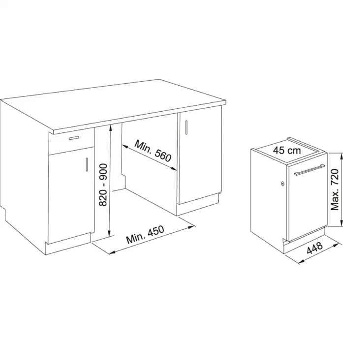 Посудомоечная машина FRANKE- FDW 4510 E8P E 117.0616.305