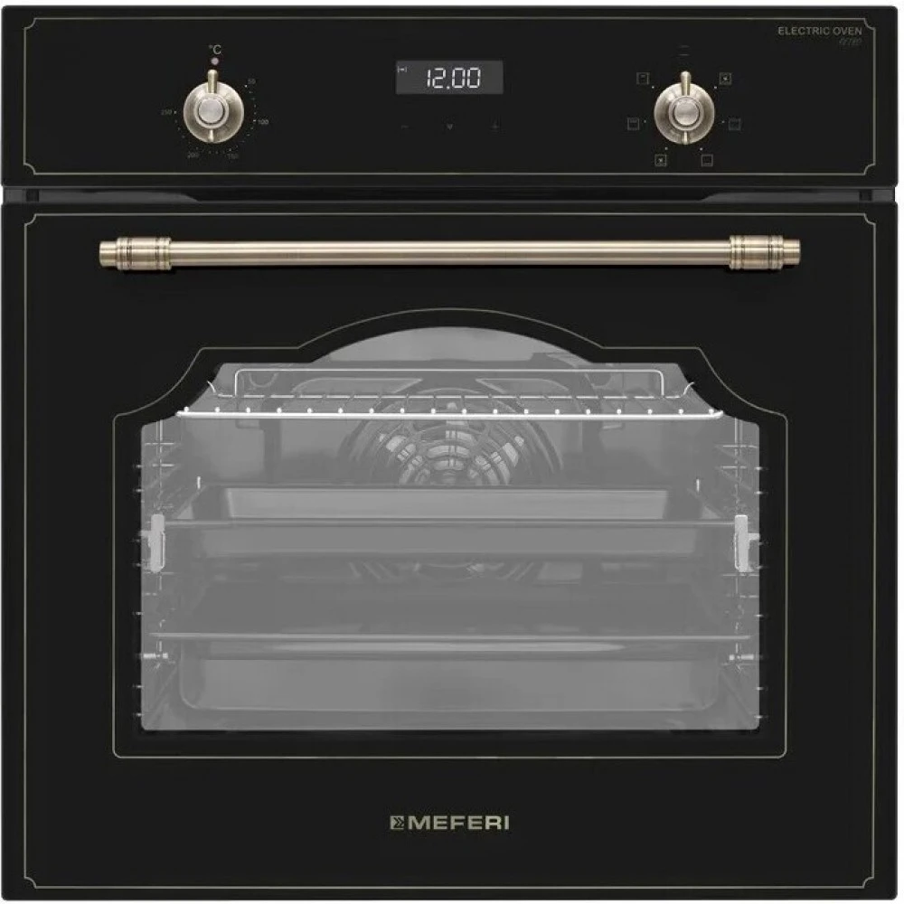 Духовой шкаф электрический MEFERI MEO606BK RETRO