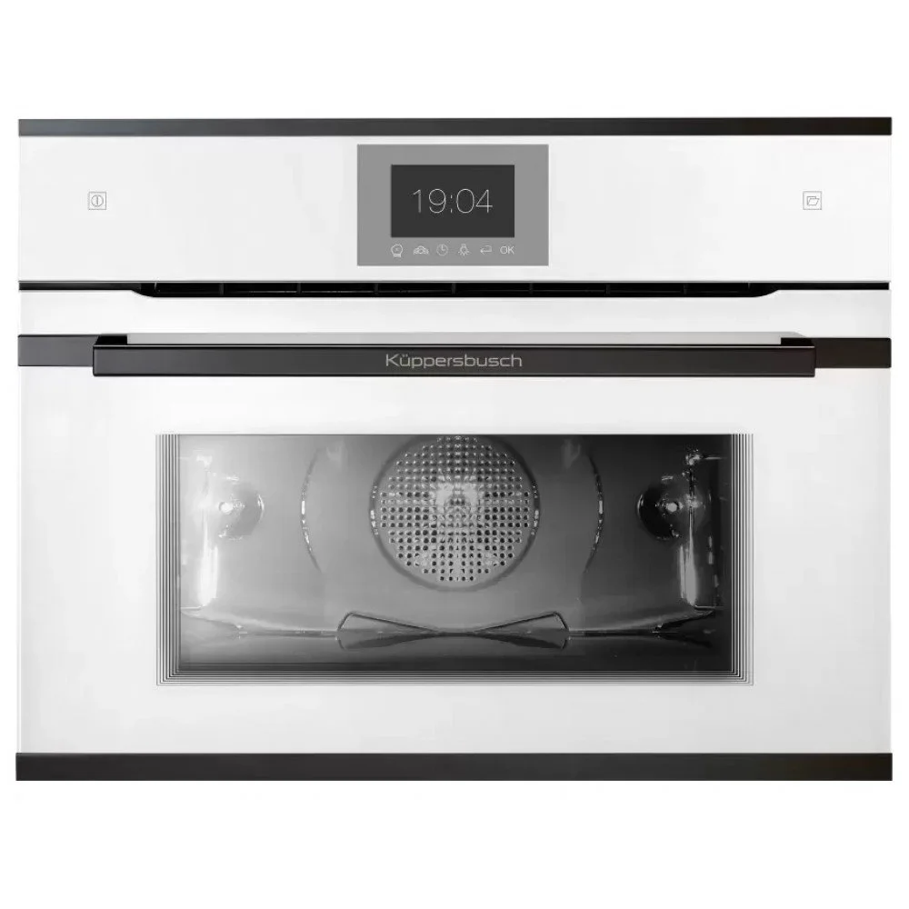 Компактный духовой шкаф с паром KUPPERSBUSCH CBD 6550.0 W2 BLACK CHROME