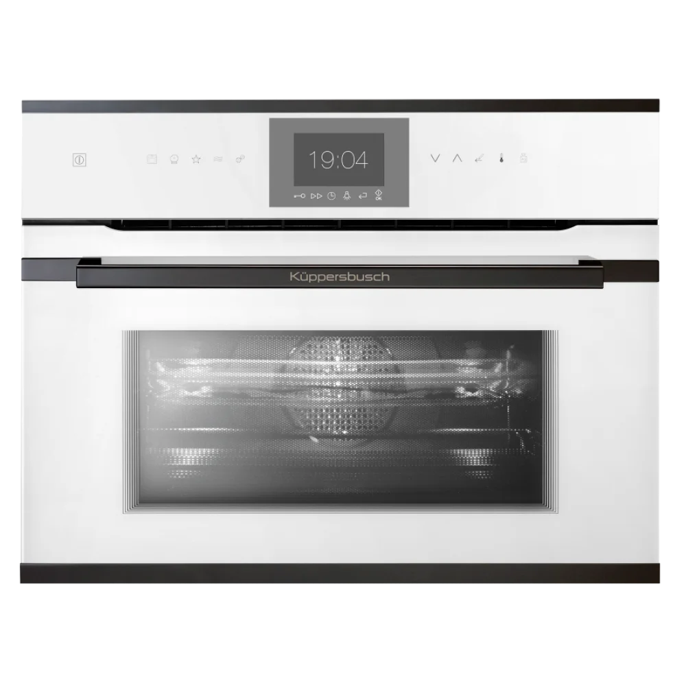 Компактный духовой шкаф с СВЧ KUPPERSBUSCH CBM 6550.0 G2 BLACK CHROME