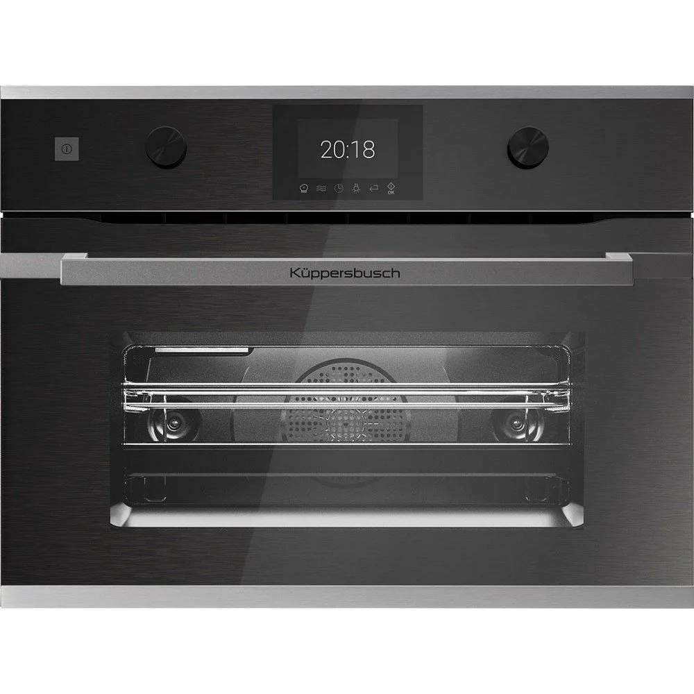 Компактный духовой шкаф с СВЧ KUPPERSBUSCH CBM 6350.0 GPH 2 BLACK CHROME