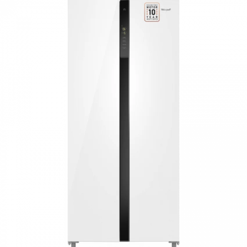 Холодильник WEISSGAUFF WSBS 500 INVERTER NOFROST WHITE GLASS