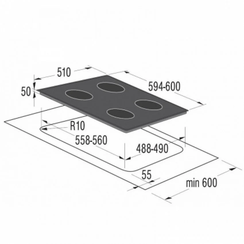 Варочная панель KORTING HK 6205 X