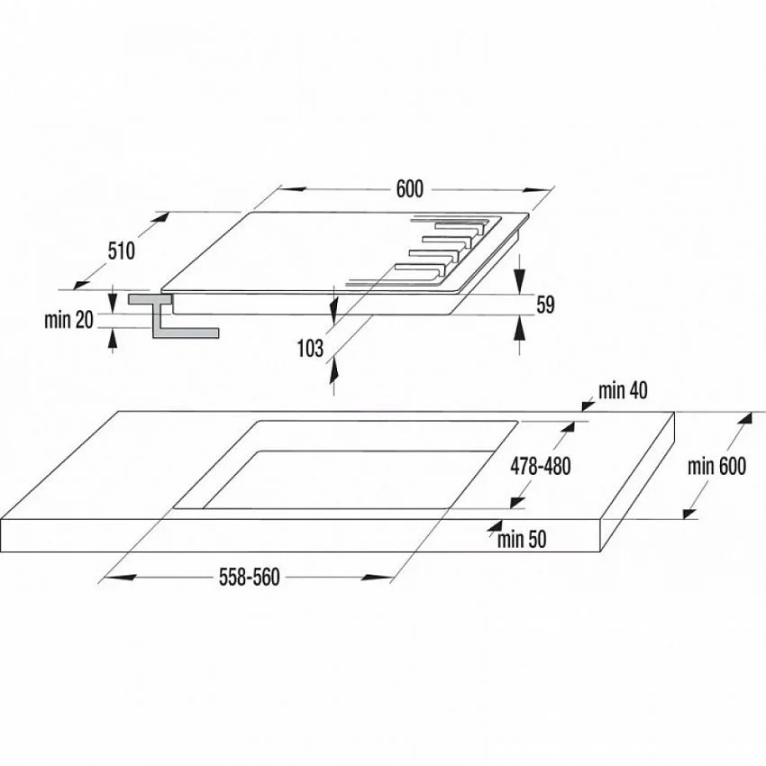 Варочная панель GORENJE GKT641X