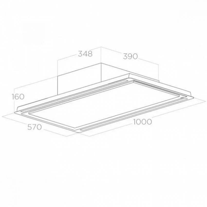 Вытяжка ELICA HILIGHT GLASS H16 WH/A/100