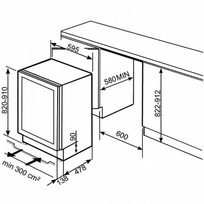 Винный шкаф SMEG CVI638RWN2