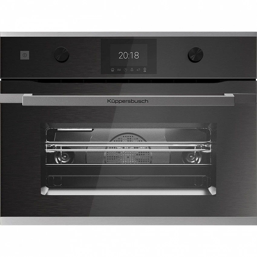 Компактный духовой шкаф с СВЧ KUPPERSBUSCH CBM 6350.0 GPH 2 BLACK CHROME