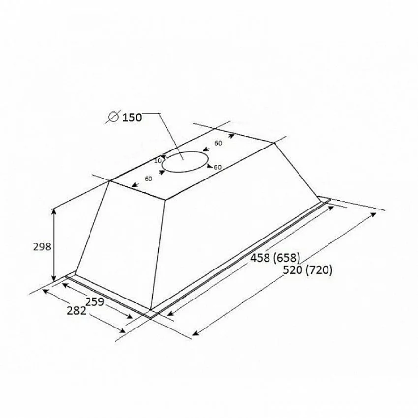 Вытяжка KUPPERSBERG INLINEA 72 XE