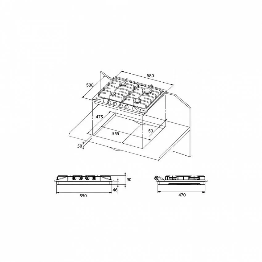 Варочная панель KUPPERSBERG FV6TGRZ ANT SILVER