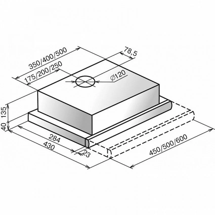 Вытяжка ELIKOR ИНТЕГРА GLASS 45 НЕРЖ/БЕЛОЕ СТЕКЛО