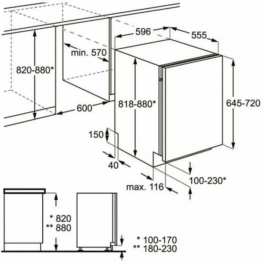 Посудомоечная машина ZANUSSI ZDT 91601FA