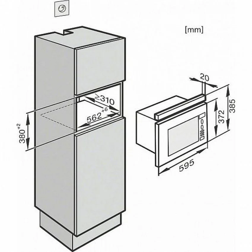 Встраиваемая микроволновая печь MIELE M 6030