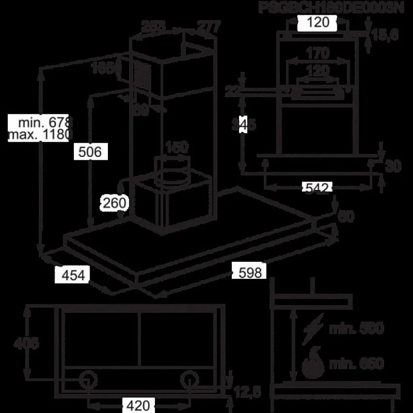 Вытяжка ELECTROLUX LFT 766 X