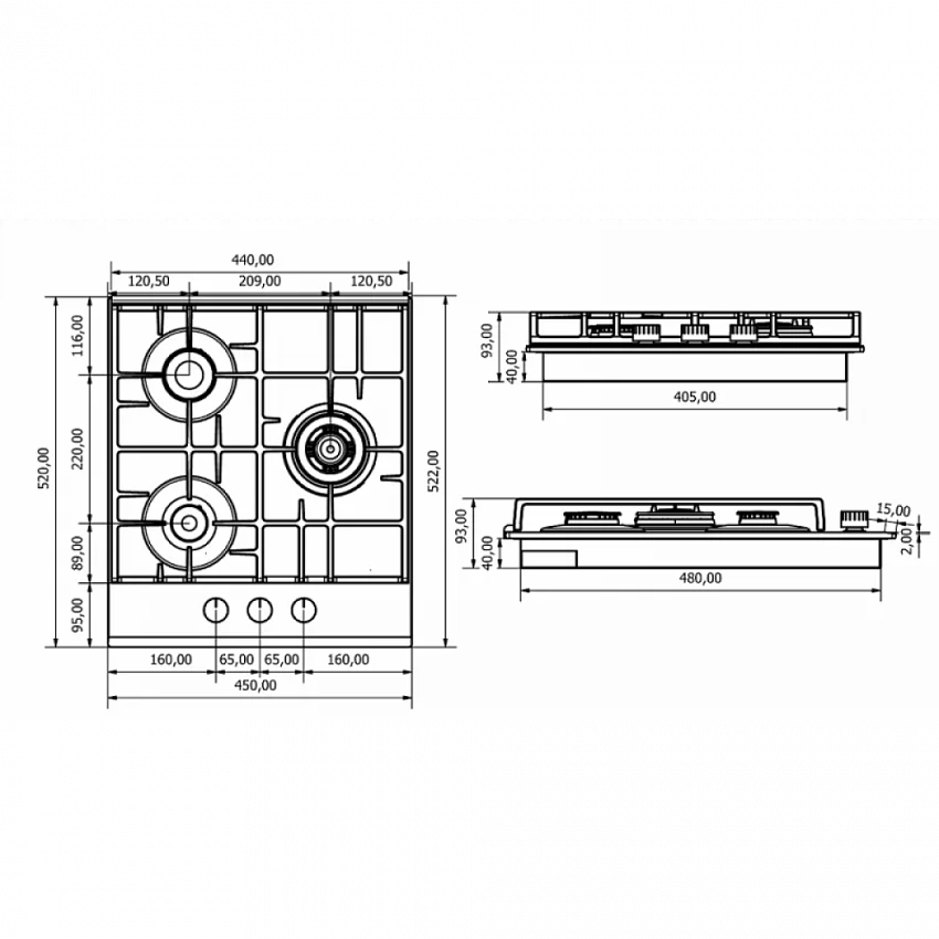 Варочная панель KUPPERSBERG FQ 42 W