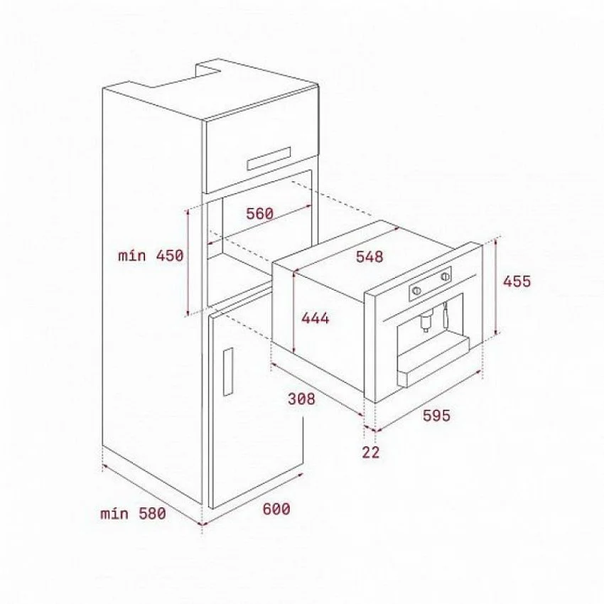 Встраиваемая кофемашина TEKA CLC 835 MC