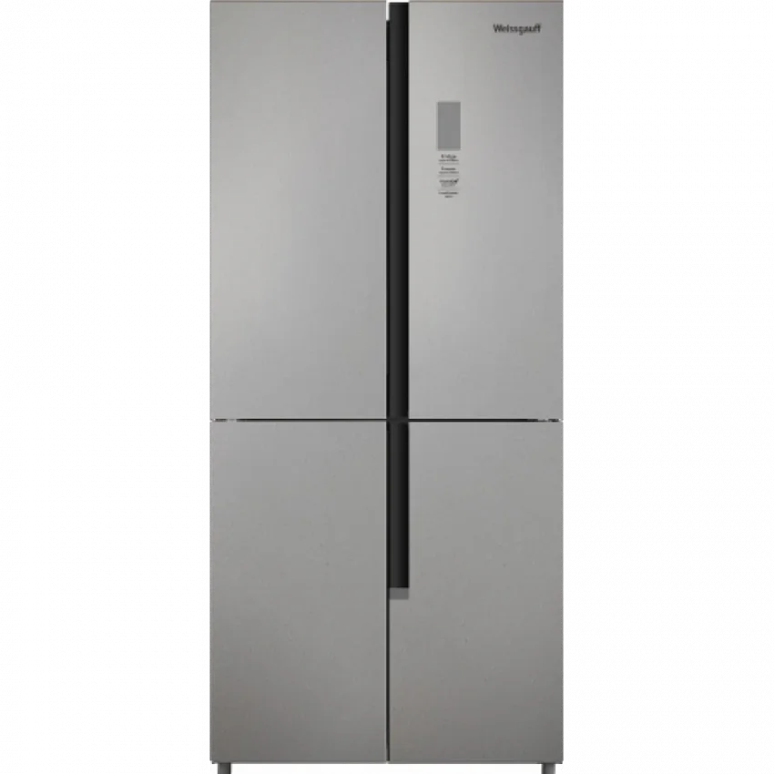 Холодильник WEISSGAUFF WCD 450 BRU STEEL GLASS NOFROST INVERTER