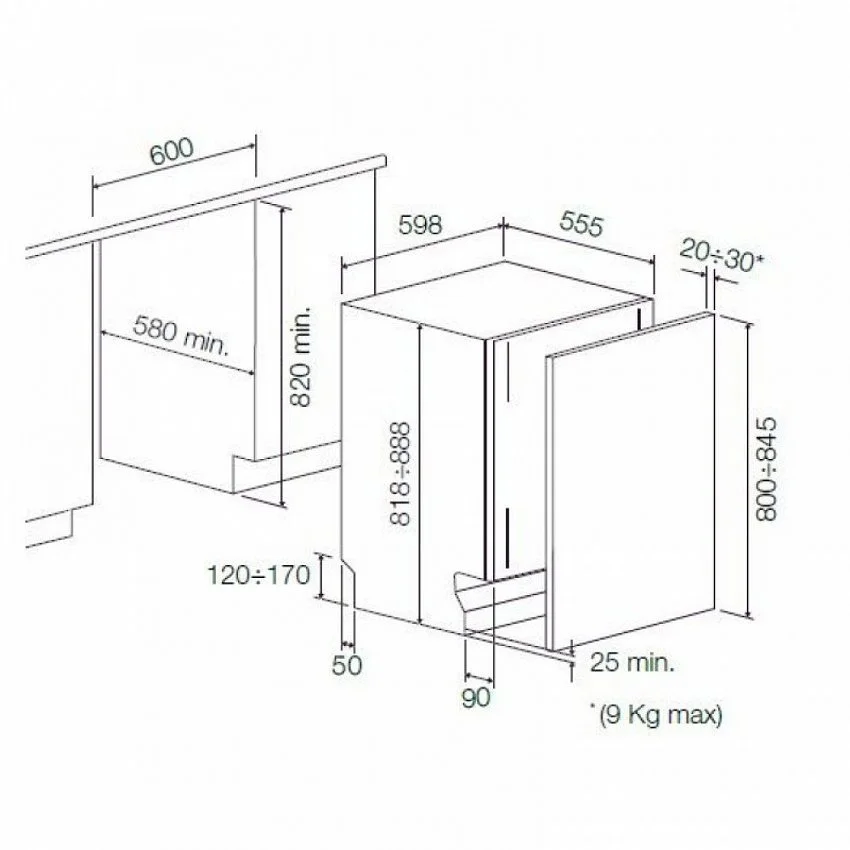 Посудомоечная машина FULGOR FDW 8293 PTO