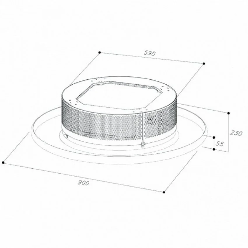 Вытяжка SIRIUS SLT962-EM W