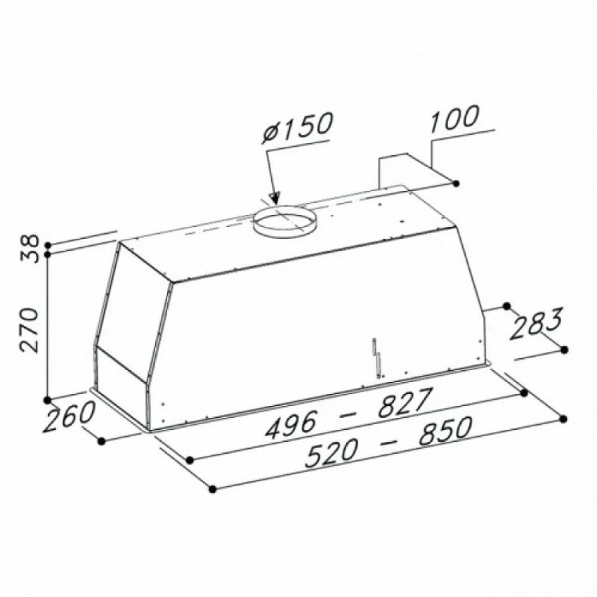 Вытяжка SIRIUS SM905IX50