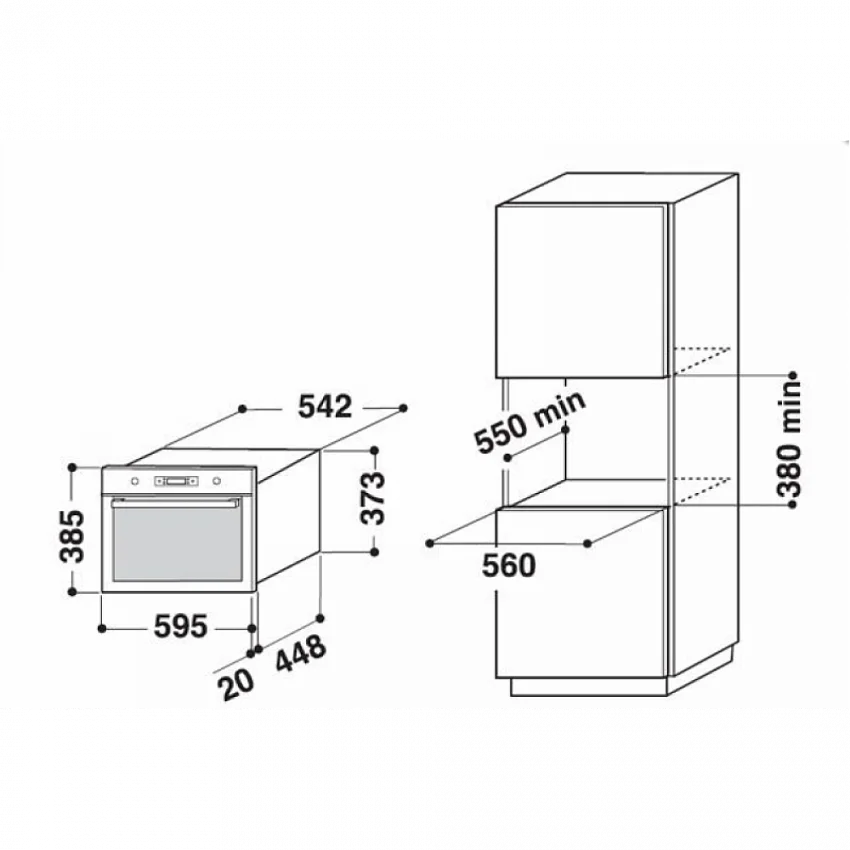 Встраиваемая микроволновая печь WHIRLPOOL AMW 735/NB