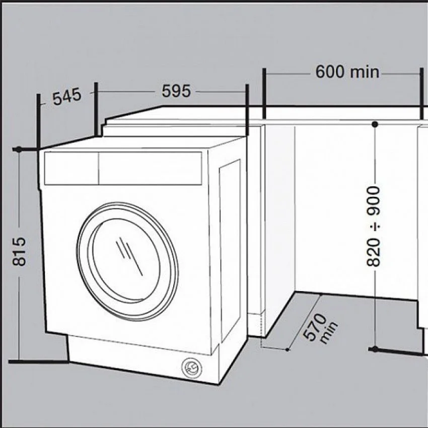 Встраиваемая стиральная машина WHIRLPOOL BI WMWG 71484E