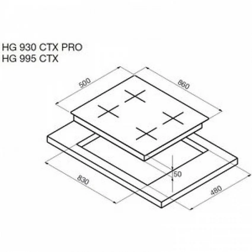 Варочная панель KORTING HG 930 CTX