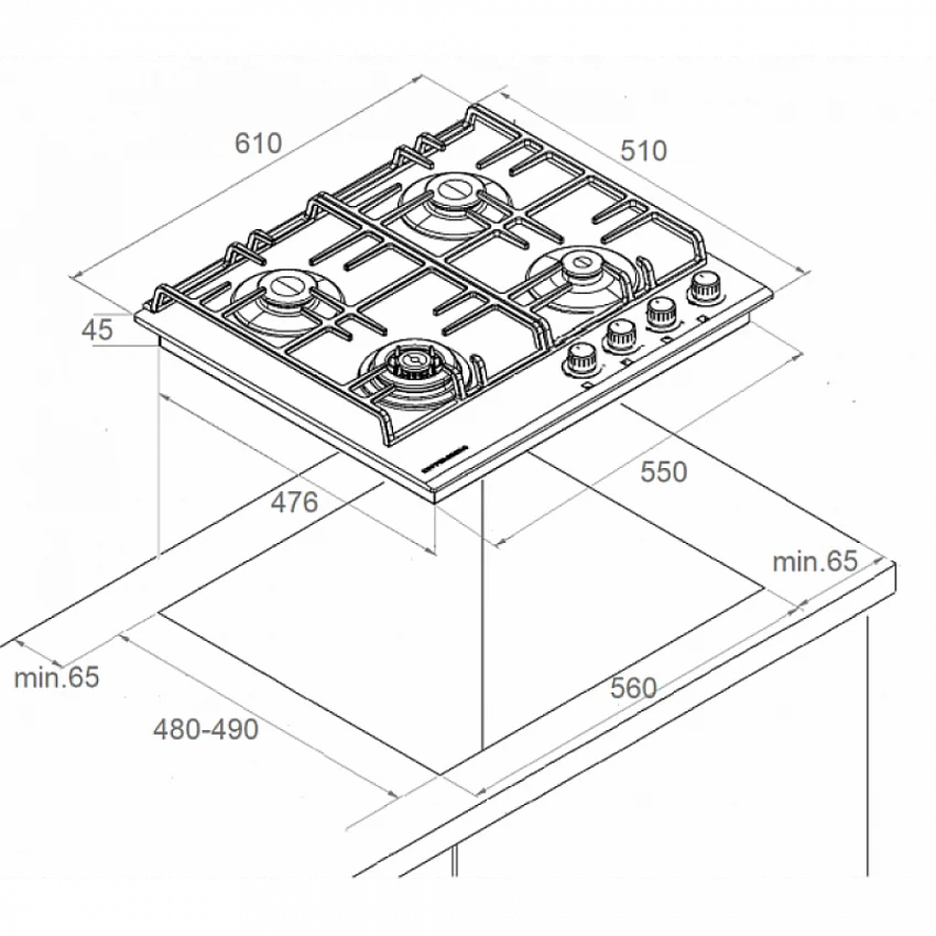 Варочная панель KUPPERSBERG FS 63 X