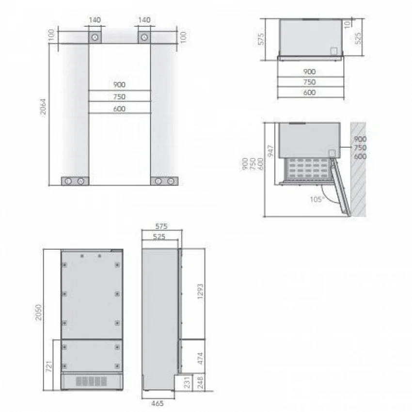 Холодильник KITCHENAID KCZCX 20901R