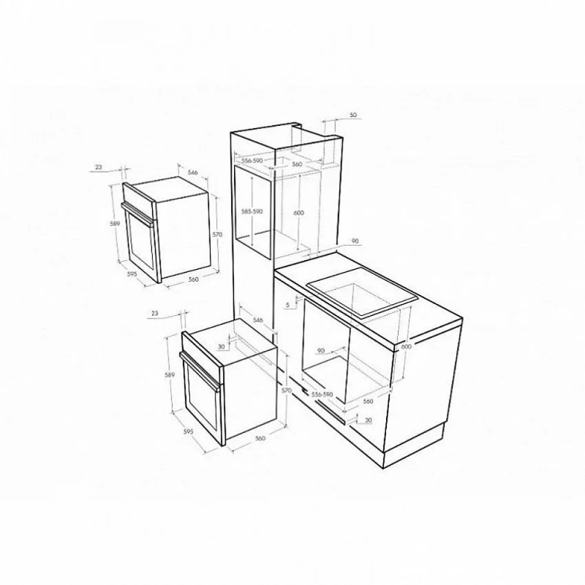 Духовой шкаф MAUNFELD MEOFE 676 RBGTMS
