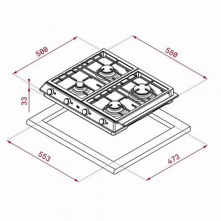 Варочная панель TEKA EX 60.1 4G AI AL CI DR