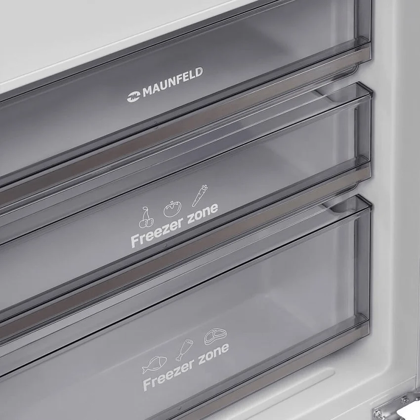 Встраиваемый холодильник MAUNFELD MBF193NFW1GR INVERTER