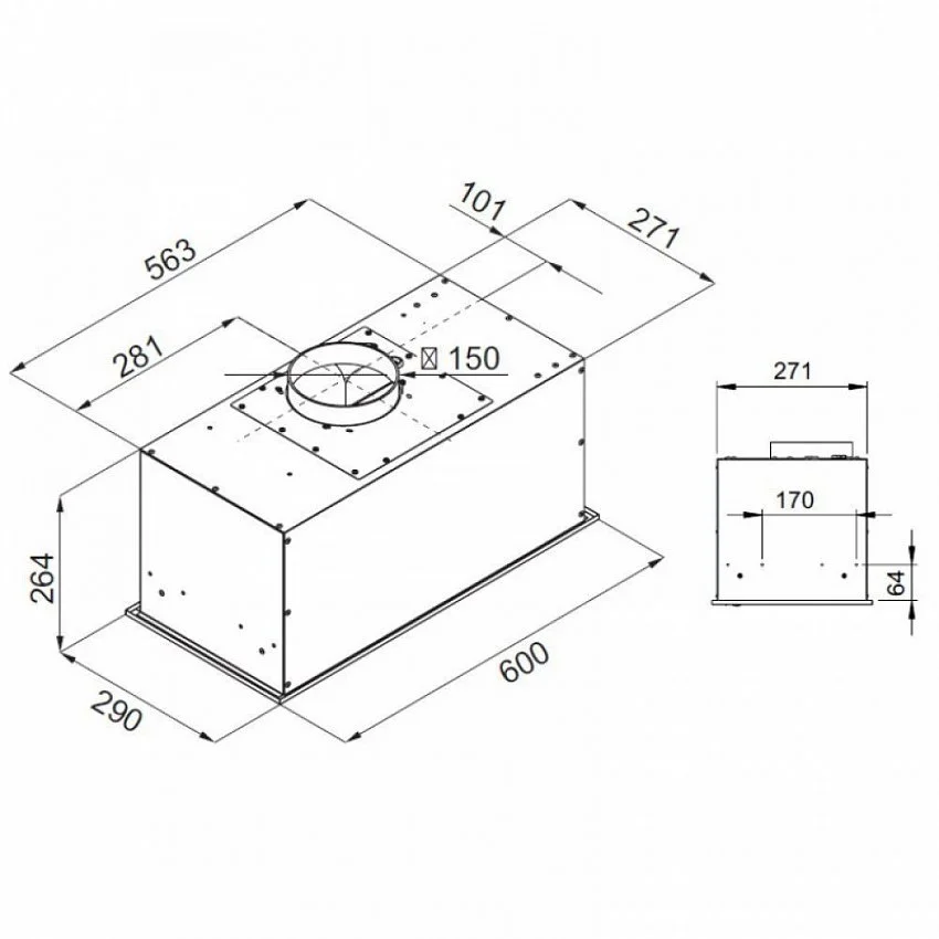 Вытяжка KUPPERSBERG IBOX 60 B