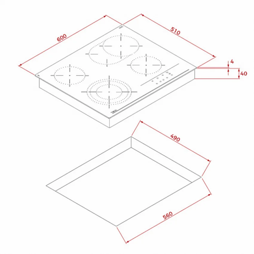 Варочная панель TEKA TTB 64320 TTC BLACK