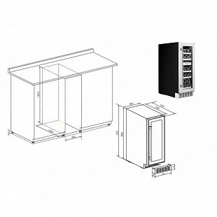 Винный шкаф TEMPTECH STX30DS