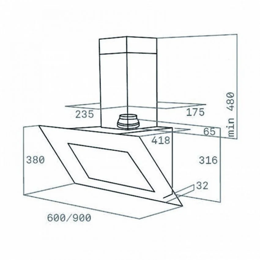 Вытяжка TEKA DVT 680 B
