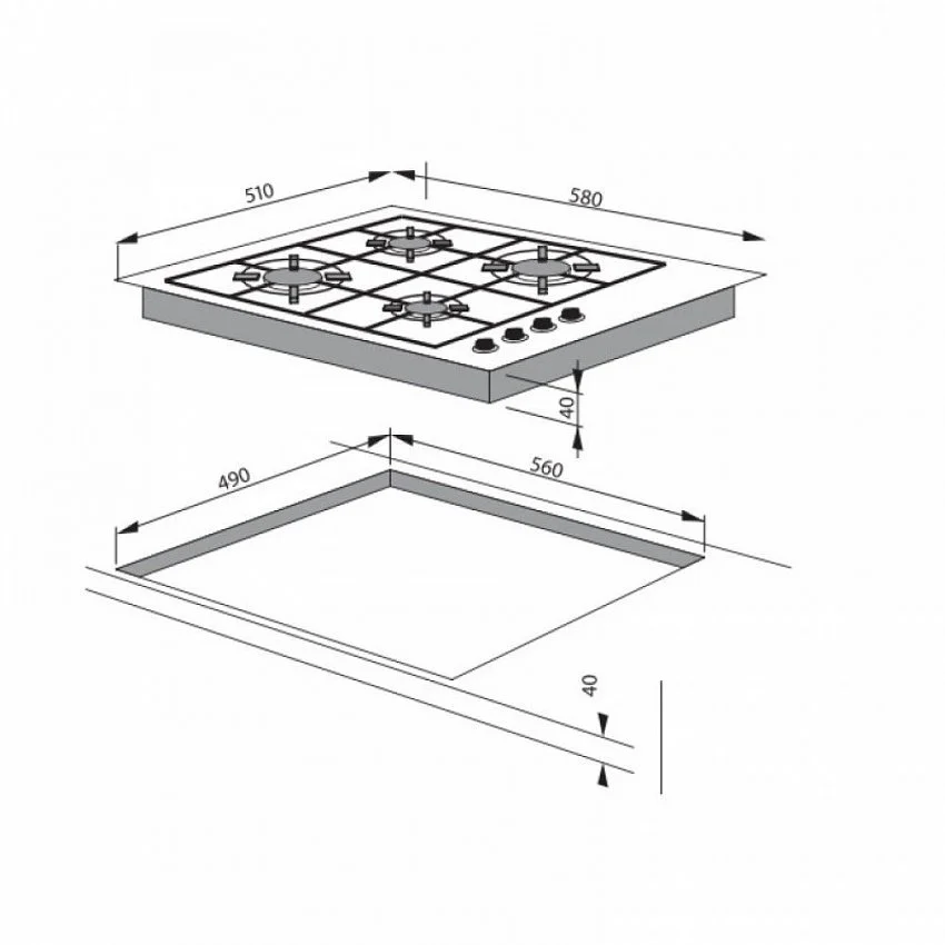 Варочная панель HANSA BHG 63100020
