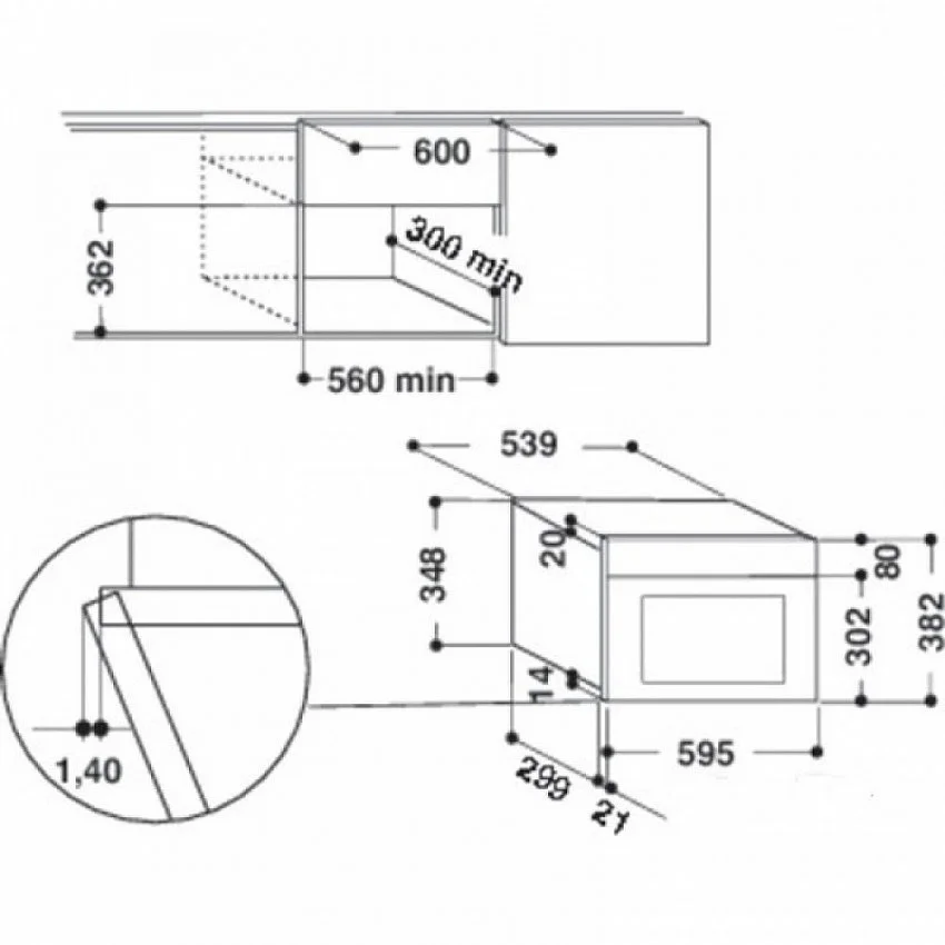 Микроволновая печь WHIRLPOOL AMW440/IX