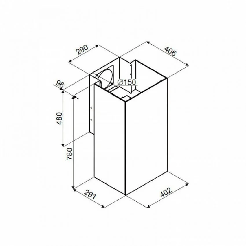 Вытяжка MAUNFELD BATH PLUS 402 ЧЁРНЫЙ