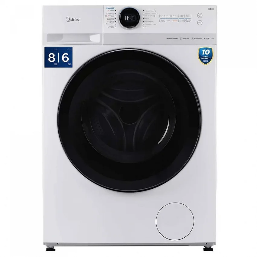 Стирально-сушильная машина MIDEA MF200D80WBS