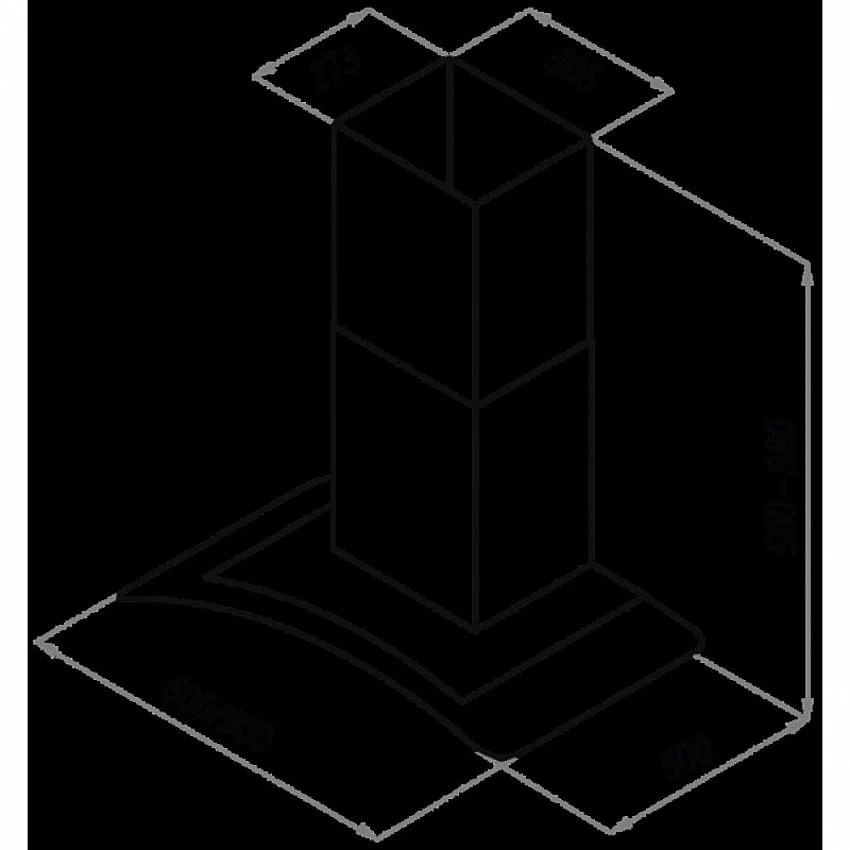 Вытяжка MAUNFELD ANCONA 90 INOX GLASS