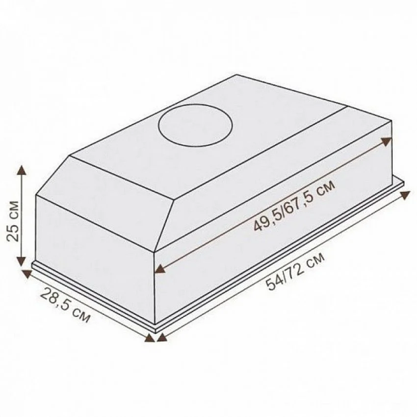 Вытяжка CIARKO SL-BOX MEDIUM 50
