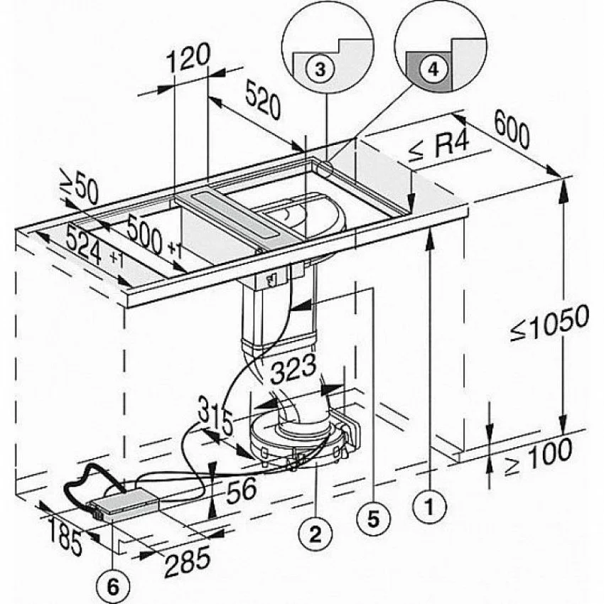 Вытяжка MIELE CSDA 7001 FL