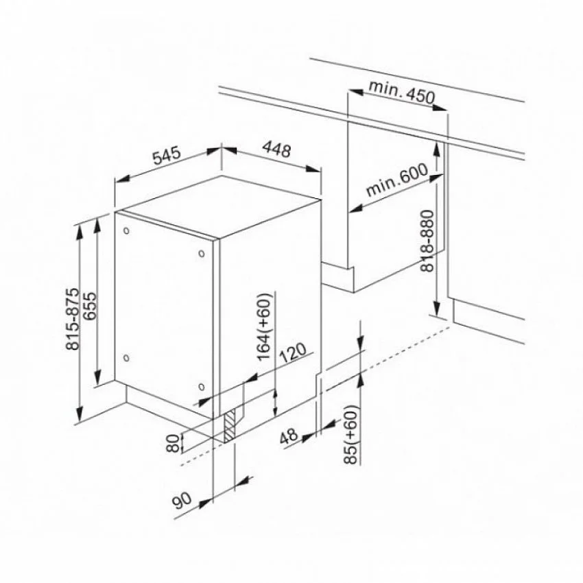 Посудомоечная машина HANSA ZIM 428 ELH