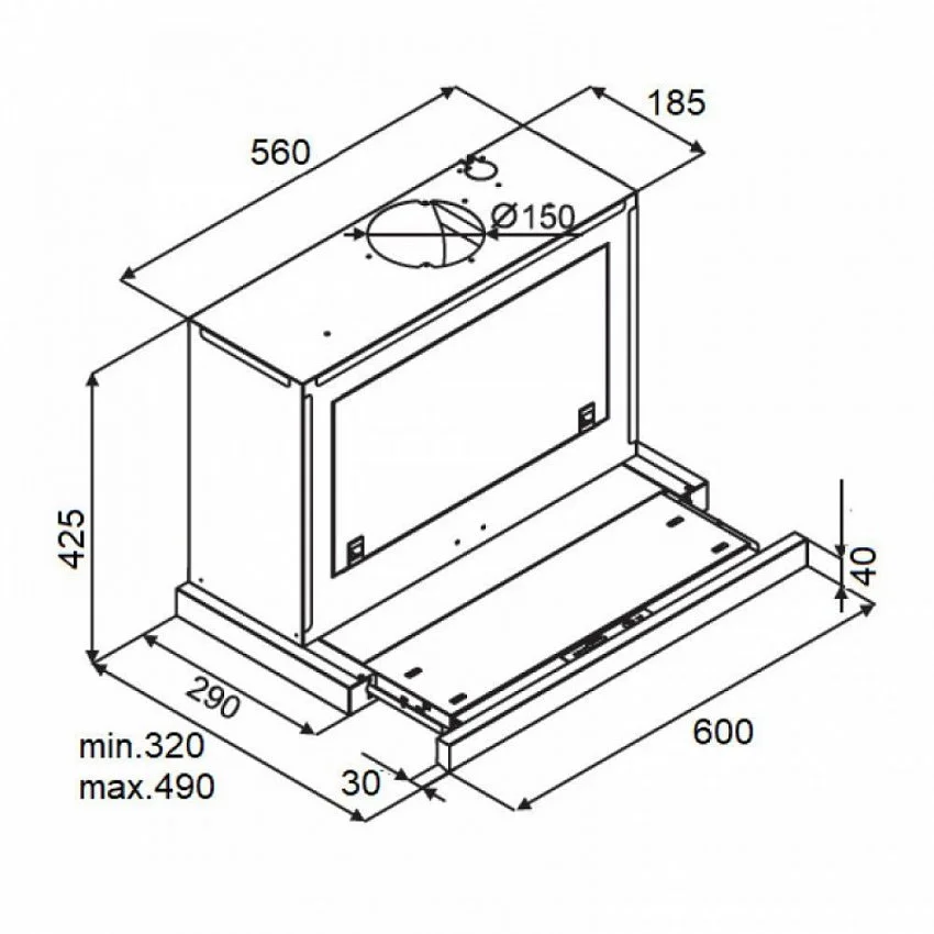 Вытяжка KUPPERSBERG SLIMBOX 60 GW