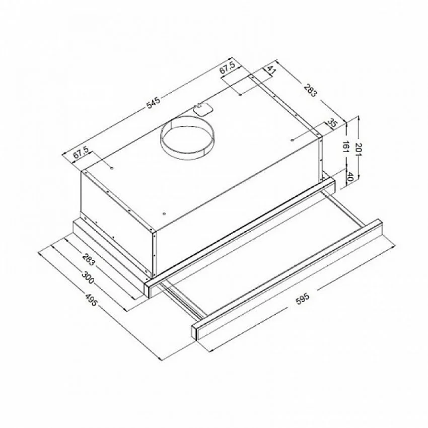 Вытяжка KORTING KHP 6512 W