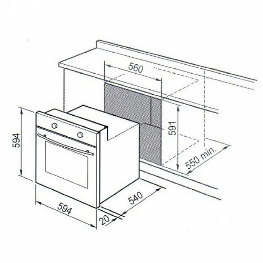 Газовый духовой шкаф DELONGHI CGGBA 4
