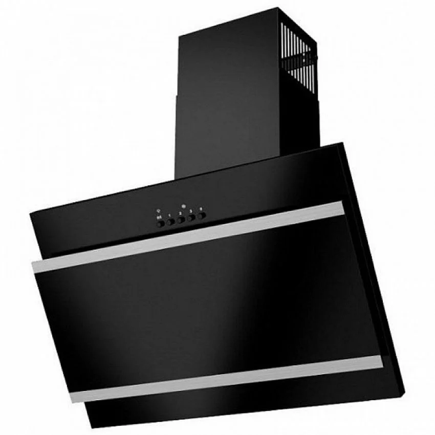 Вытяжка MAUNFELD TOWER G 50 BLACK+SATIN STRIPS