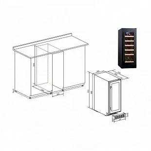 Винный шкаф TEMPTECH PRESX30SB